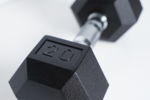 Rubber Coated Hexagon Dumbbell