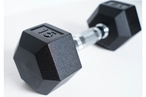 Rubber Coated Hexagon Dumbbell